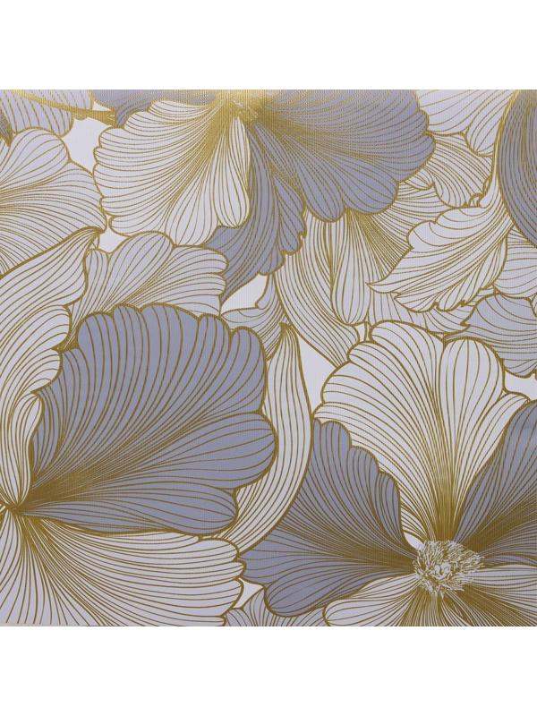 Клеёнка столовая на тканевой основе «Соцветие», рулон 20 метров, ширина 137 см