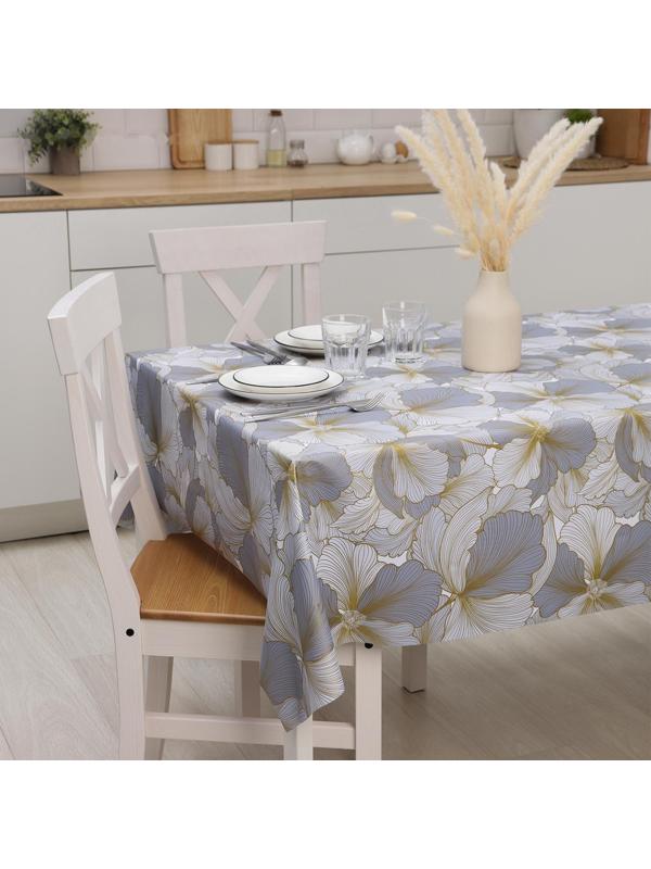 Клеёнка столовая на тканевой основе «Соцветие», рулон 20 метров, ширина 137 см