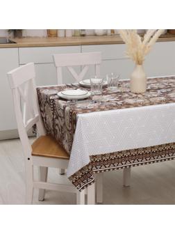 Клеёнка столовая на тканевой основе «Русская», рулон 20 метров, ширина 137 см