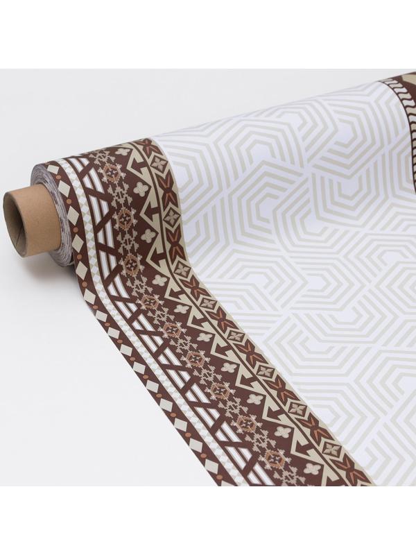 Клеёнка столовая на тканевой основе «Русская», рулон 20 метров, ширина 137 см