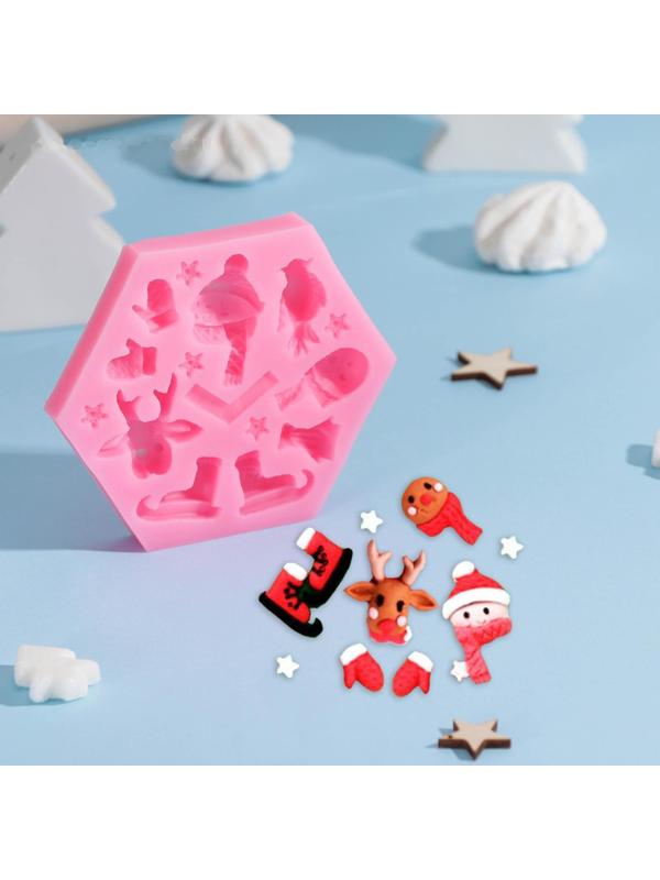 Молд «Новогодние забавы», 11,5×10×1,5 см, цвет МИКС