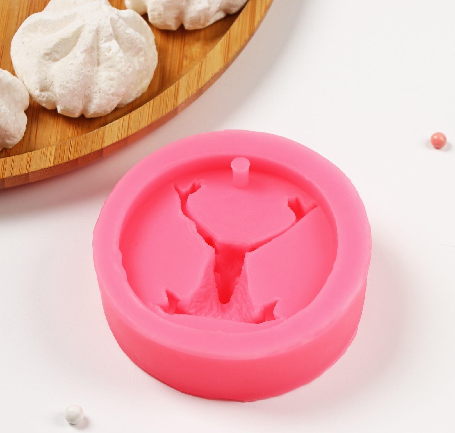 Молд «Олень», 8,5×8,5×2,8 см, цвет МИКС