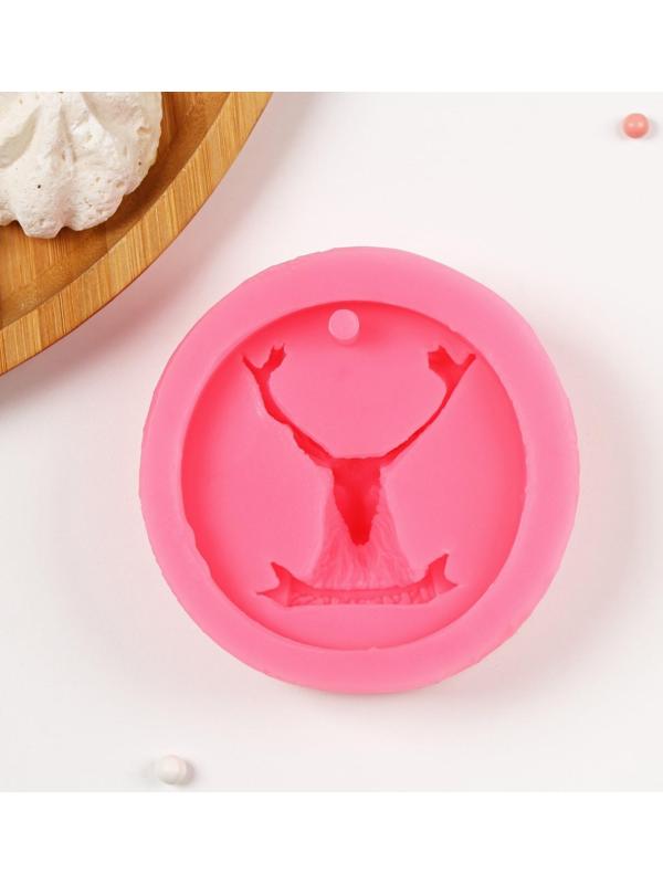 Молд «Олень», 8,5×8,5×2,8 см, цвет МИКС