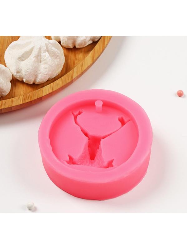 Молд «Олень», 8,5×8,5×2,8 см, цвет МИКС