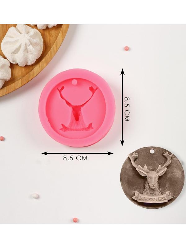 Молд «Олень», 8,5×8,5×2,8 см, цвет МИКС