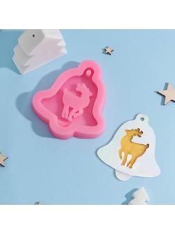 Молд «Колокольчик оленя», 10×9×1,5 см, цвет МИКС