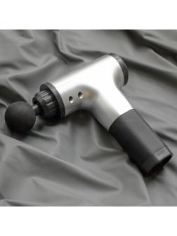 Массажёр для тела Luazon LEM-42, перкуссионный, 4 насадки, 6 скоростей, от АКБ