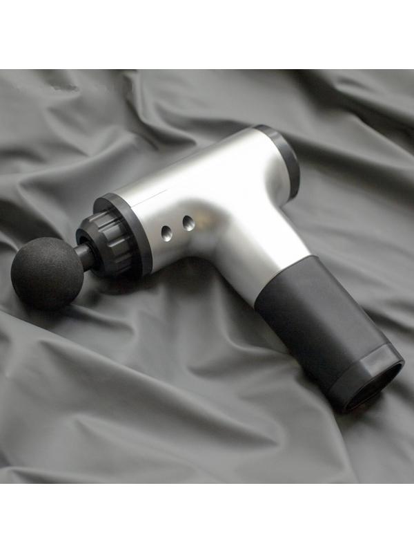 Массажёр для тела Luazon LEM-42, перкуссионный, 4 насадки, 6 скоростей, от АКБ