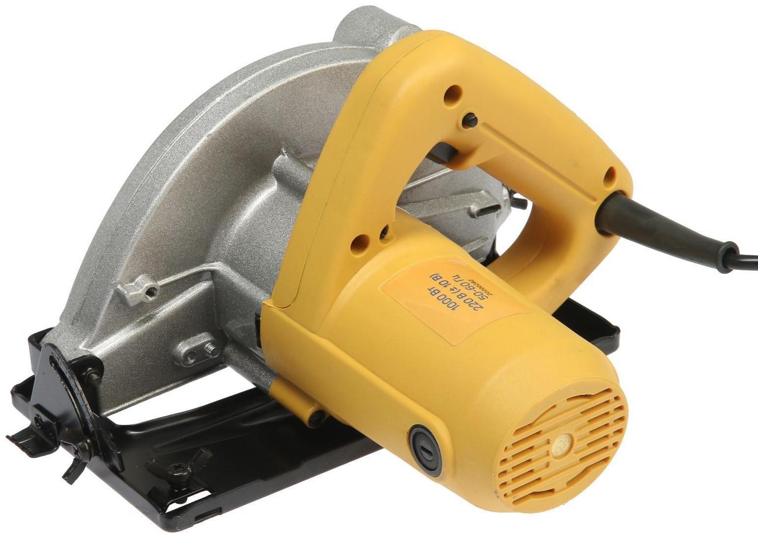 Пила циркулярная ТУНДРА, 1000 Вт, 4500 об/мин, 185 мм