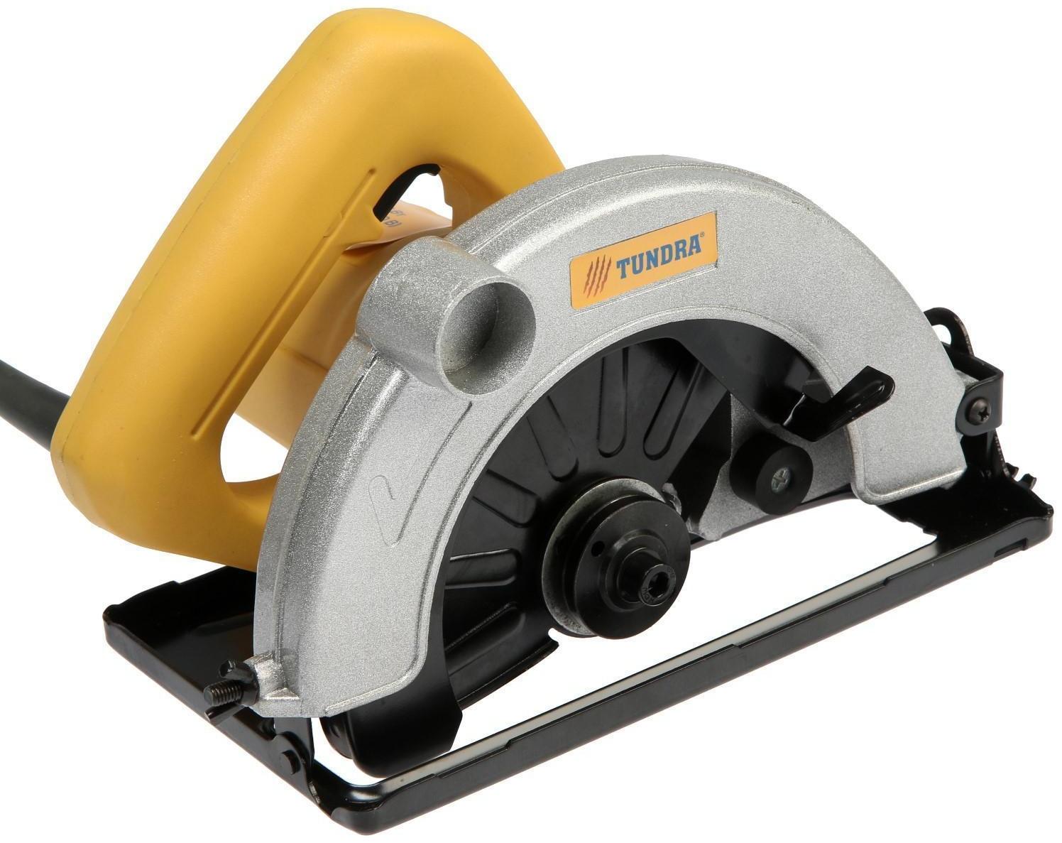 Пила циркулярная ТУНДРА, 1000 Вт, 4500 об/мин, 185 мм