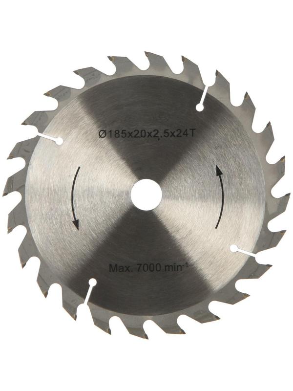 Пила циркулярная ТУНДРА, 1000 Вт, 4500 об/мин, 185 мм