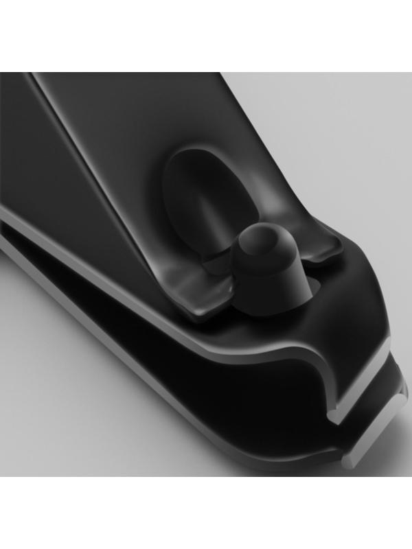 Кусачки-книпсер маникюрные, скошенное лезвие, 6,2 см, на блистере, цвет чёрный