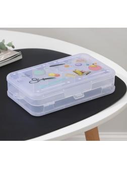 Бокс для хранения, 14 отделений, 22,5×14×5,5 см, цвет МИКС