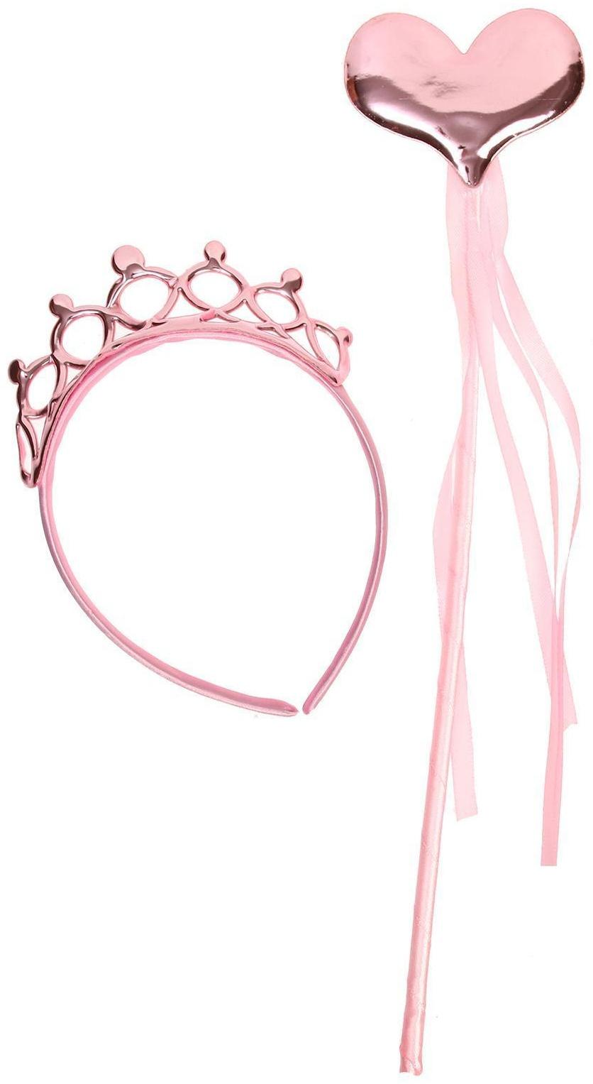 Карнавальный набор «Сердечко», 2 предмета: ободок, жезл