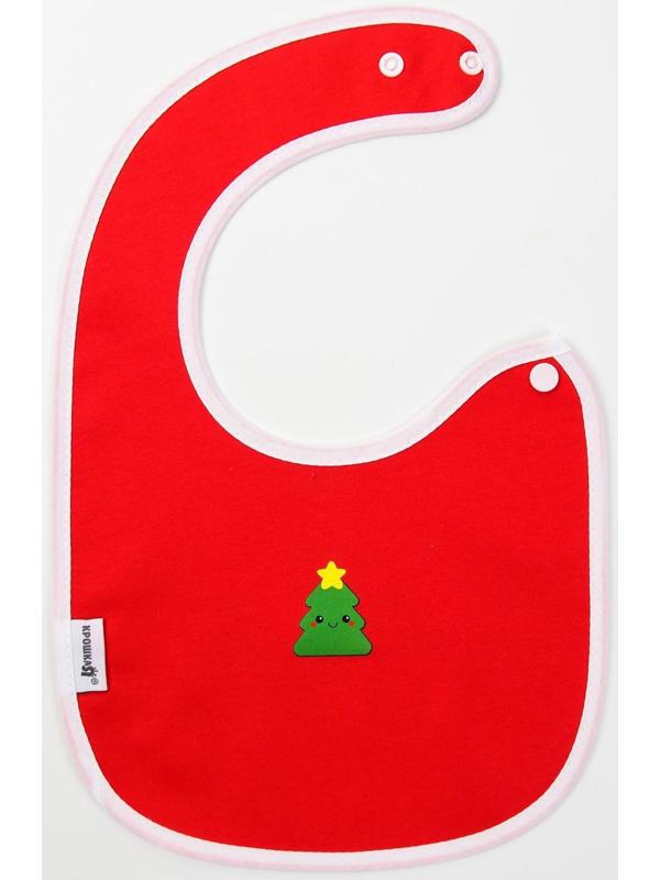 Набор непромокаемых нагрудников «Праздничный», 3 шт., махра, новогодняя подарочная упаковка