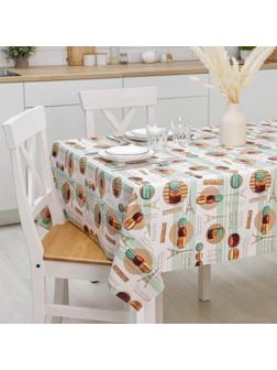 Клеёнка столовая на тканевой основе Доляна «Макаруны», рулон 20 метров, ширина 137 см