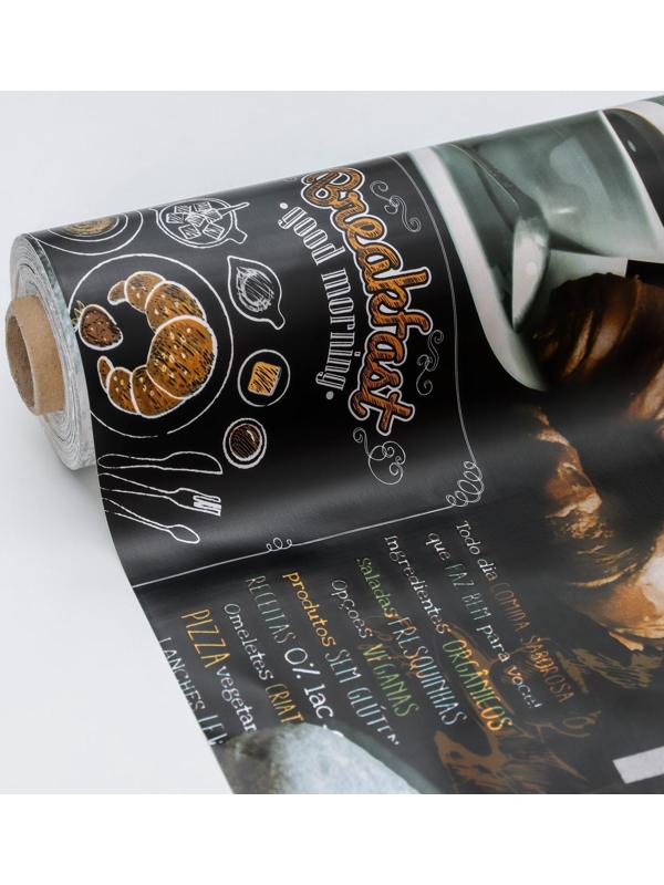 Клеёнка столовая на тканевой основе Доляна «Я люблю кофе», рулон 20 метров, ширина 137 см