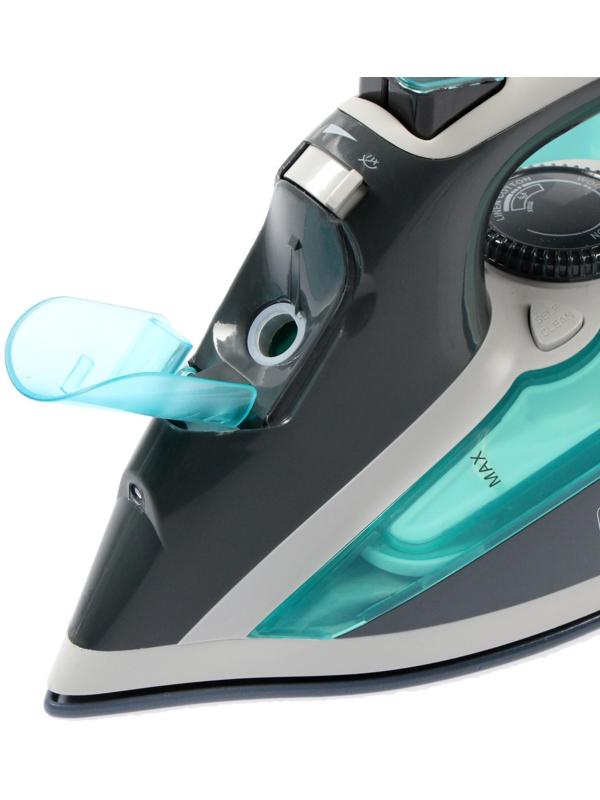 Утюг Sakura SA-3061CG Premium, 2600 Вт, керамическая подошва, 400 мл, серо-бирюзовый