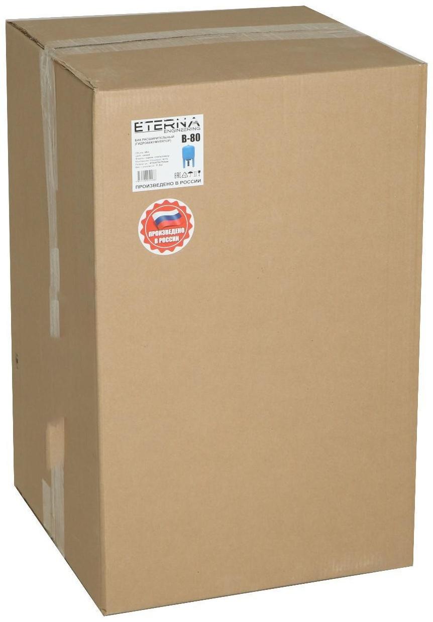 Гидроаккумулятор ETERNA В-80, для систем водоснабжения, нижнее подключение, 80 л