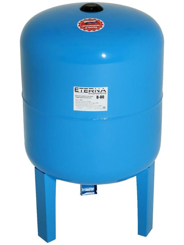 Гидроаккумулятор ETERNA В-80, для систем водоснабжения, нижнее подключение, 80 л