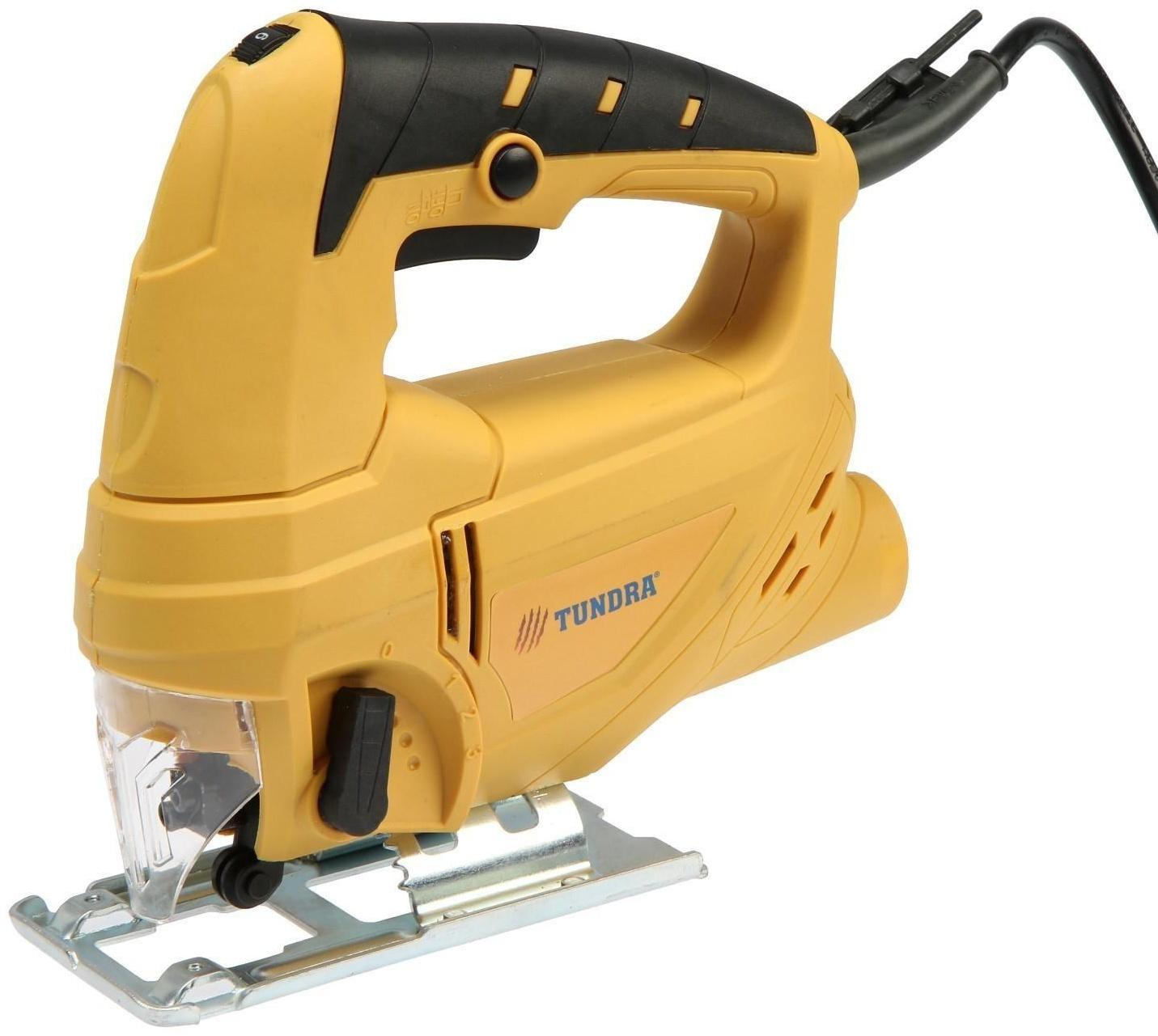 Лобзик ТУНДРА, 750 Вт, регулятор скорости, 3000 ходов/мин, 65 мм