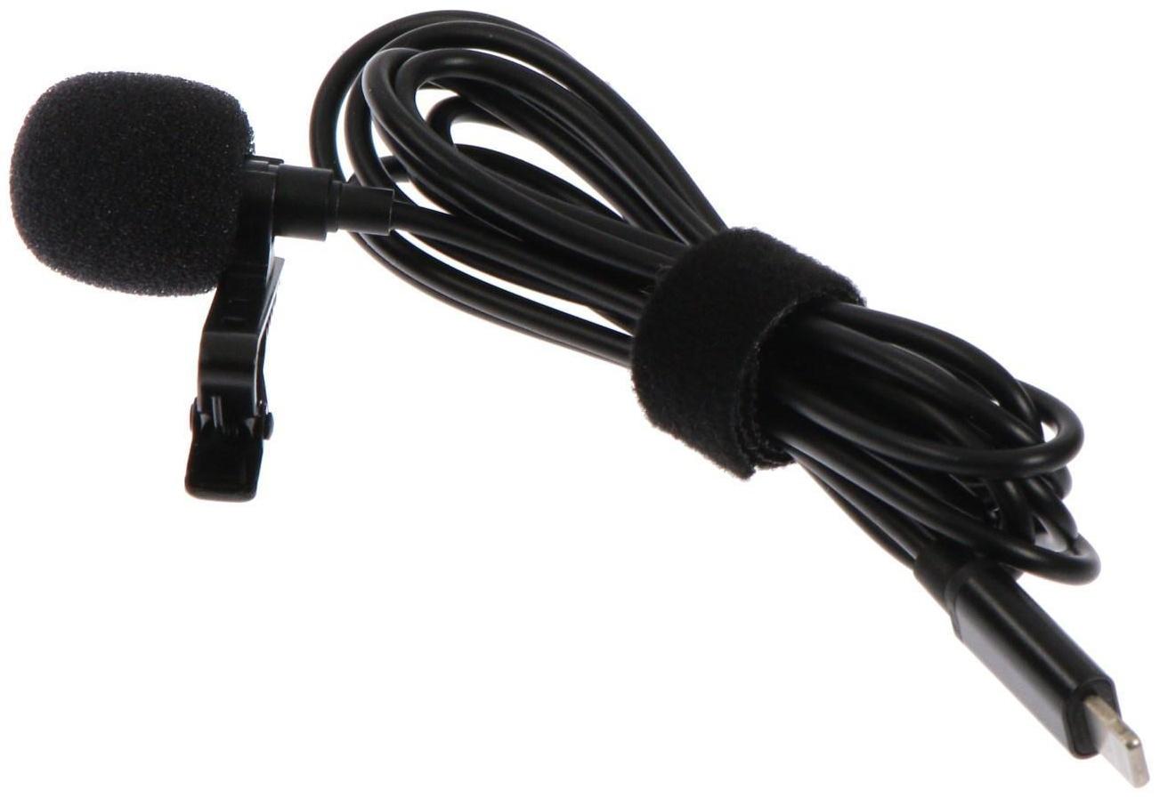 Микрофон на прищепке G-103, 20-15000 Гц, -34 дБ, 2.2 кОм, Lightning, 1.5 м, черный