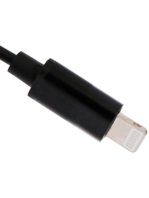 Микрофон на прищепке G-103, 20-15000 Гц, -34 дБ, 2.2 кОм, Lightning, 1.5 м, черный