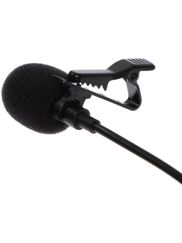 Микрофон на прищепке G-103, 20-15000 Гц, -34 дБ, 2.2 кОм, Lightning, 1.5 м, черный