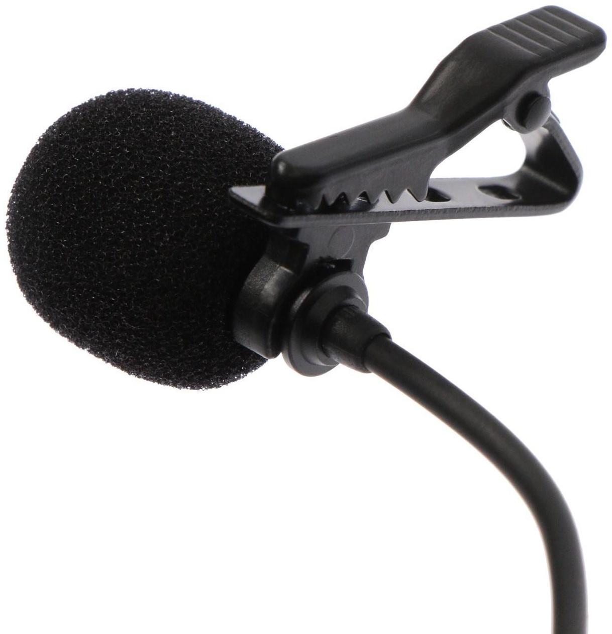 Микрофон на прищепке G-104, 20-15000 Гц, -34 дБ, 2.2 кОм, Type-C, 1.5 м, черный