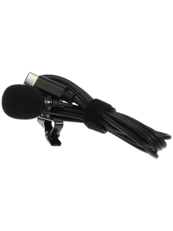 Микрофон на прищепке G-104, 20-15000 Гц, -34 дБ, 2.2 кОм, Type-C, 1.5 м, черный