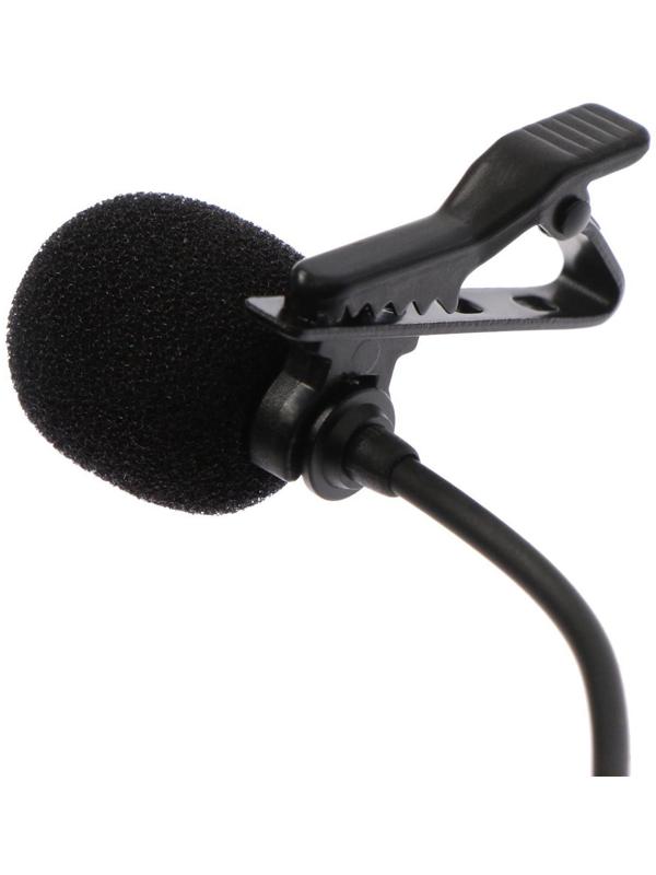 Микрофон на прищепке G-104, 20-15000 Гц, -34 дБ, 2.2 кОм, Type-C, 1.5 м, черный