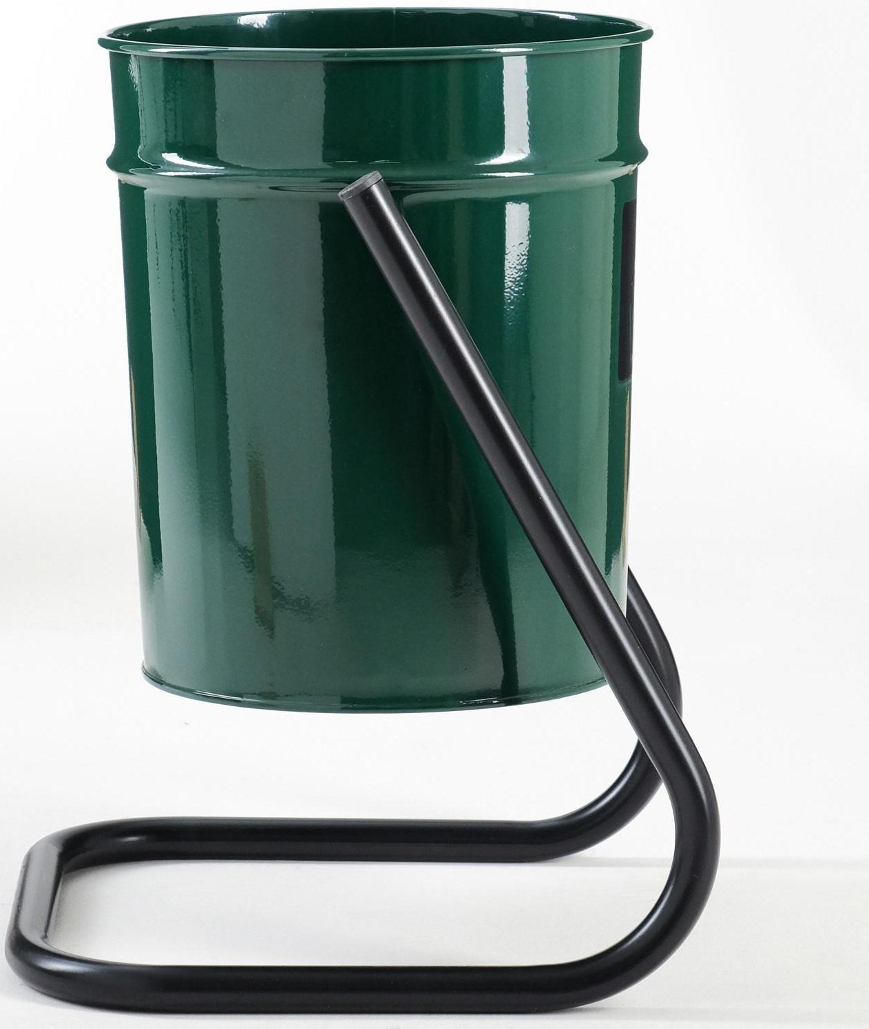 Урна уличная, зеленая, 21 л 30 х 30 х 55 см