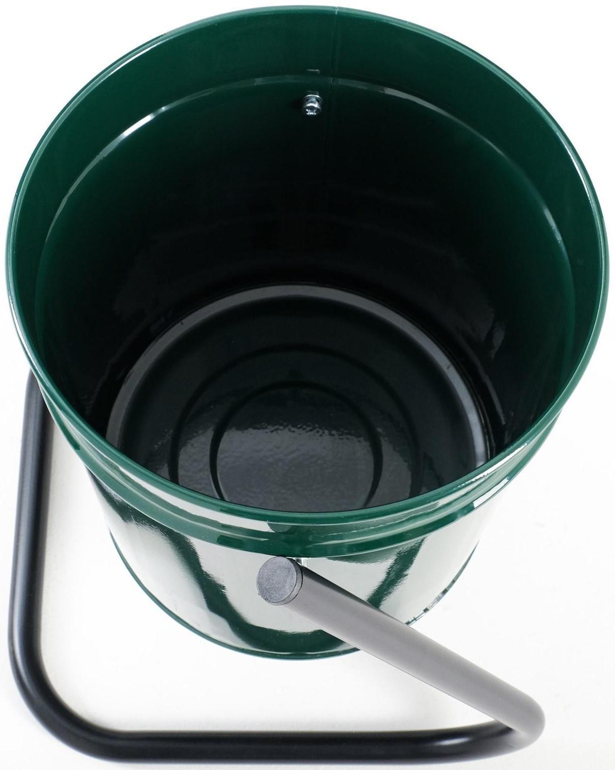 Урна уличная, зеленая, 21 л 30 х 30 х 55 см