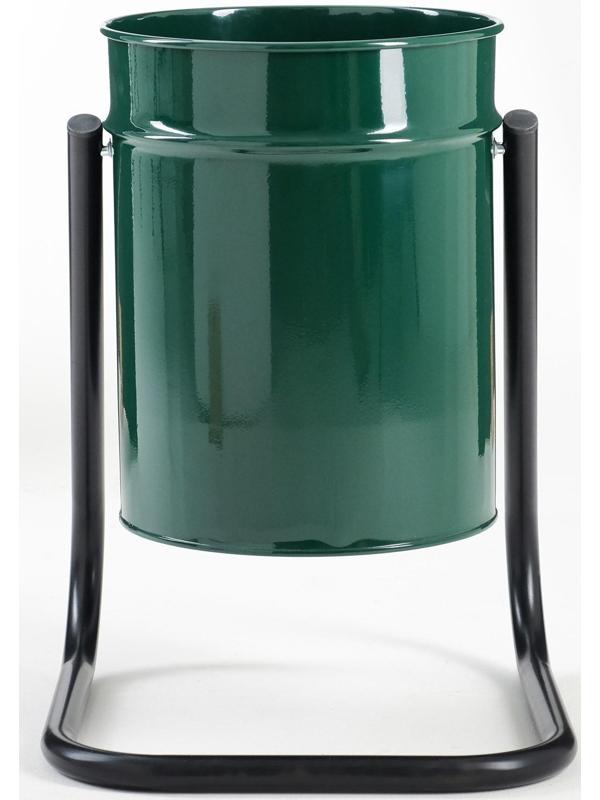 Урна уличная, зеленая, 21 л 30 х 30 х 55 см