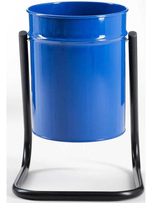 Урна  уличная, синяя, 21 л 30 х 30 х 55 см