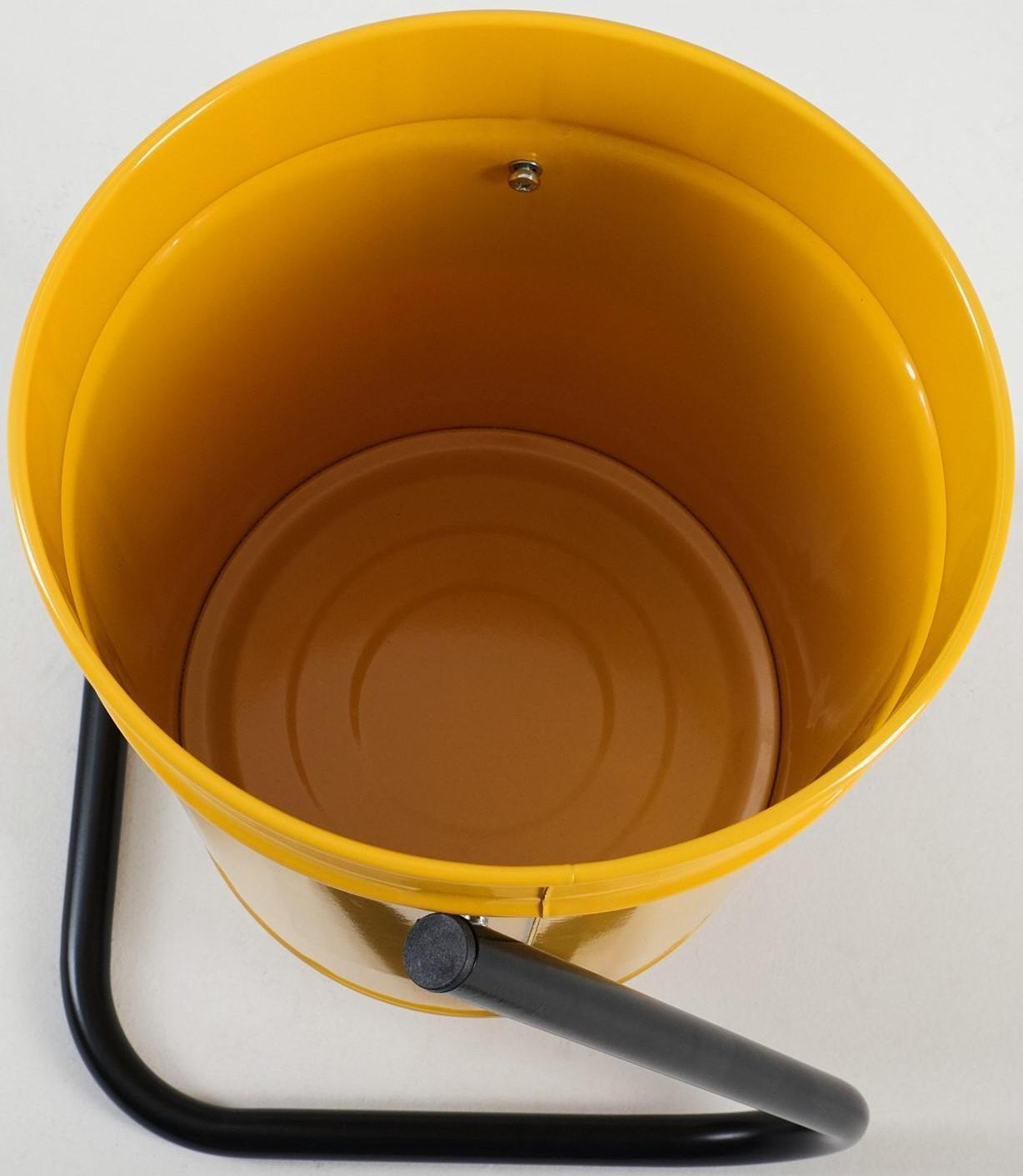 Урна уличная, желтая, 21 л 30 х 30 х 55 см