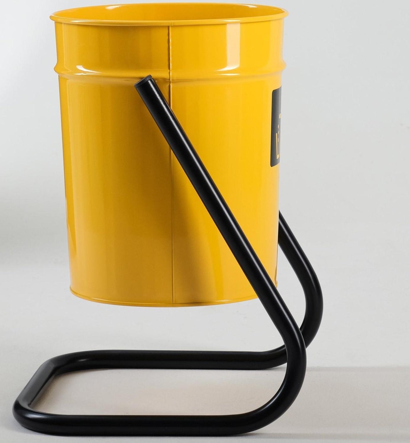 Урна уличная, желтая, 21 л 30 х 30 х 55 см