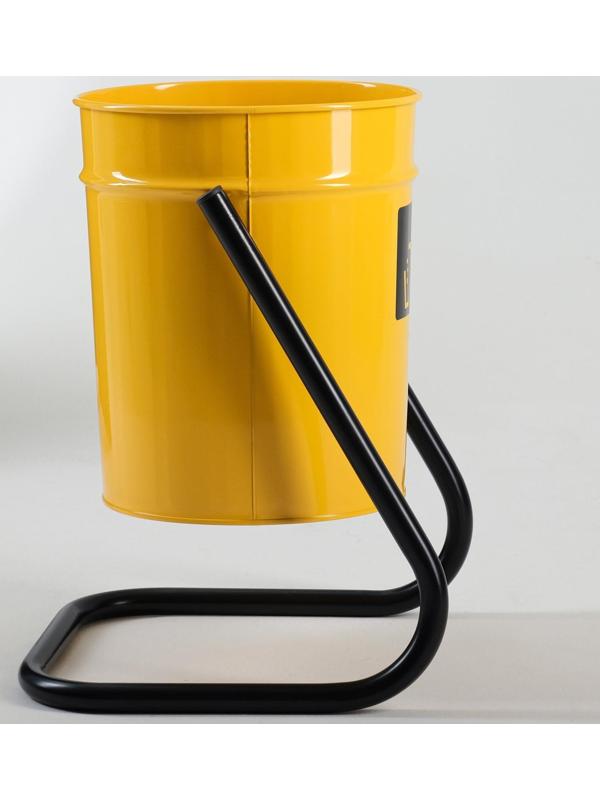 Урна уличная, желтая, 21 л 30 х 30 х 55 см