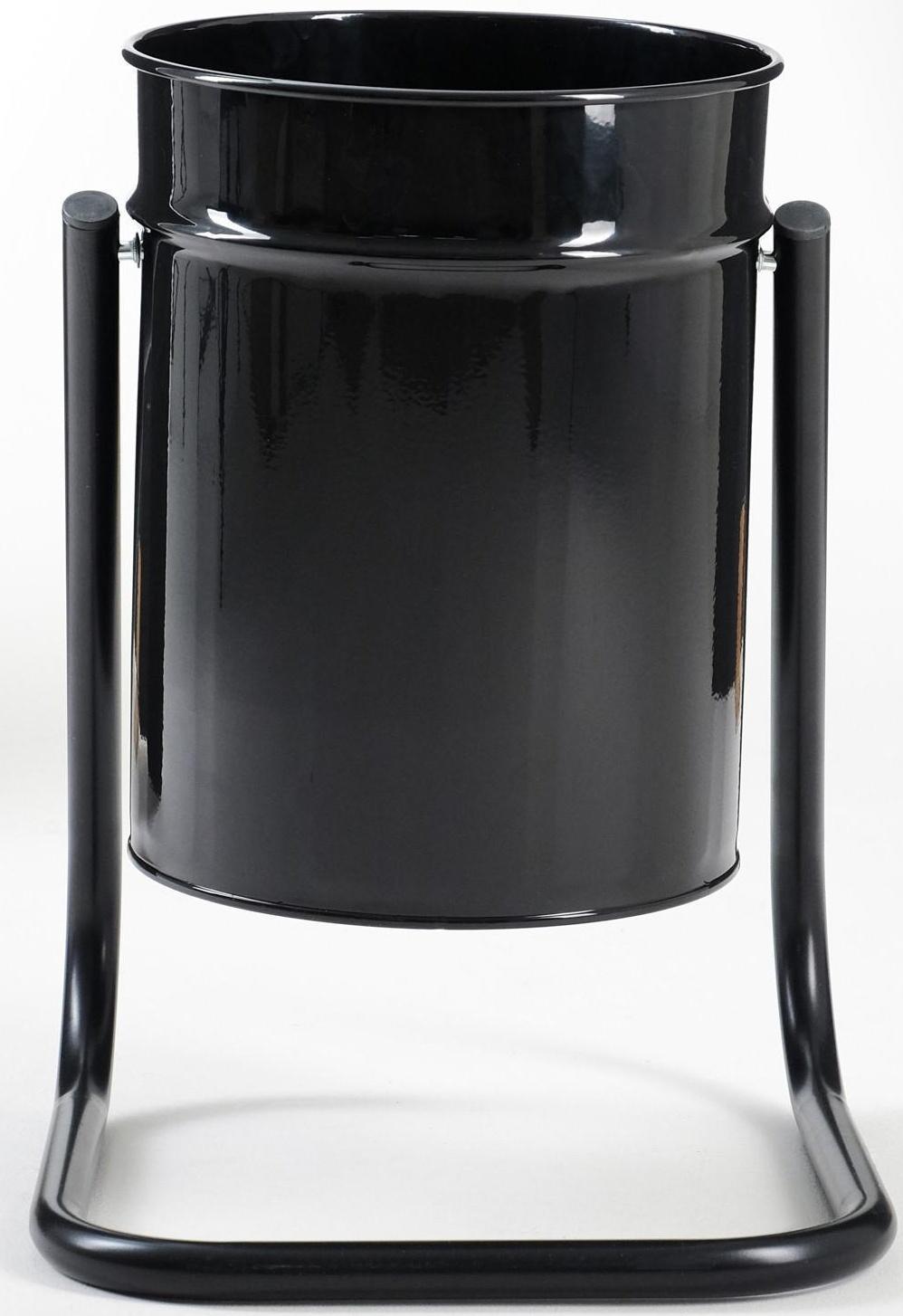 Урна уличная, черная, 21 л 30 х 30 х 55 см