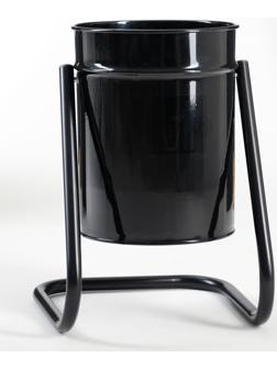 Урна уличная, черная, 21 л 30 х 30 х 55 см