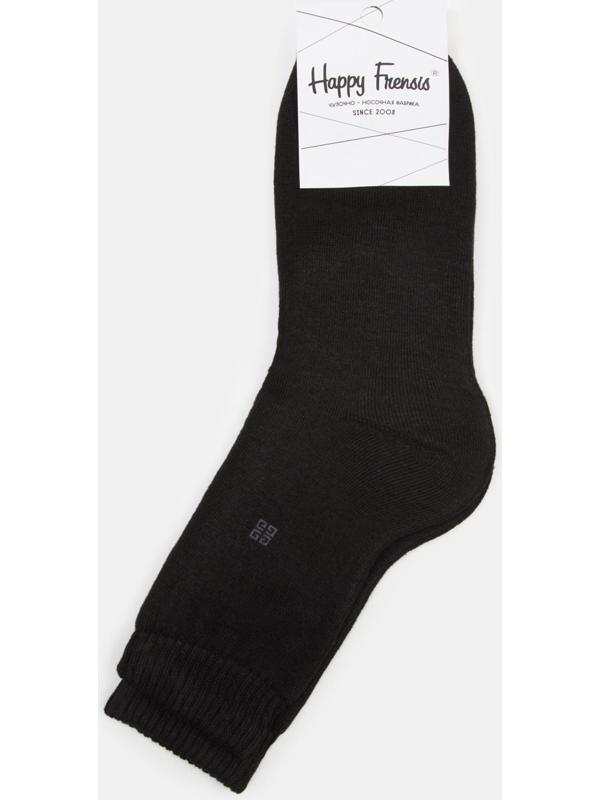 Носки мужские махровые, цвет чёрный, размер 25-27