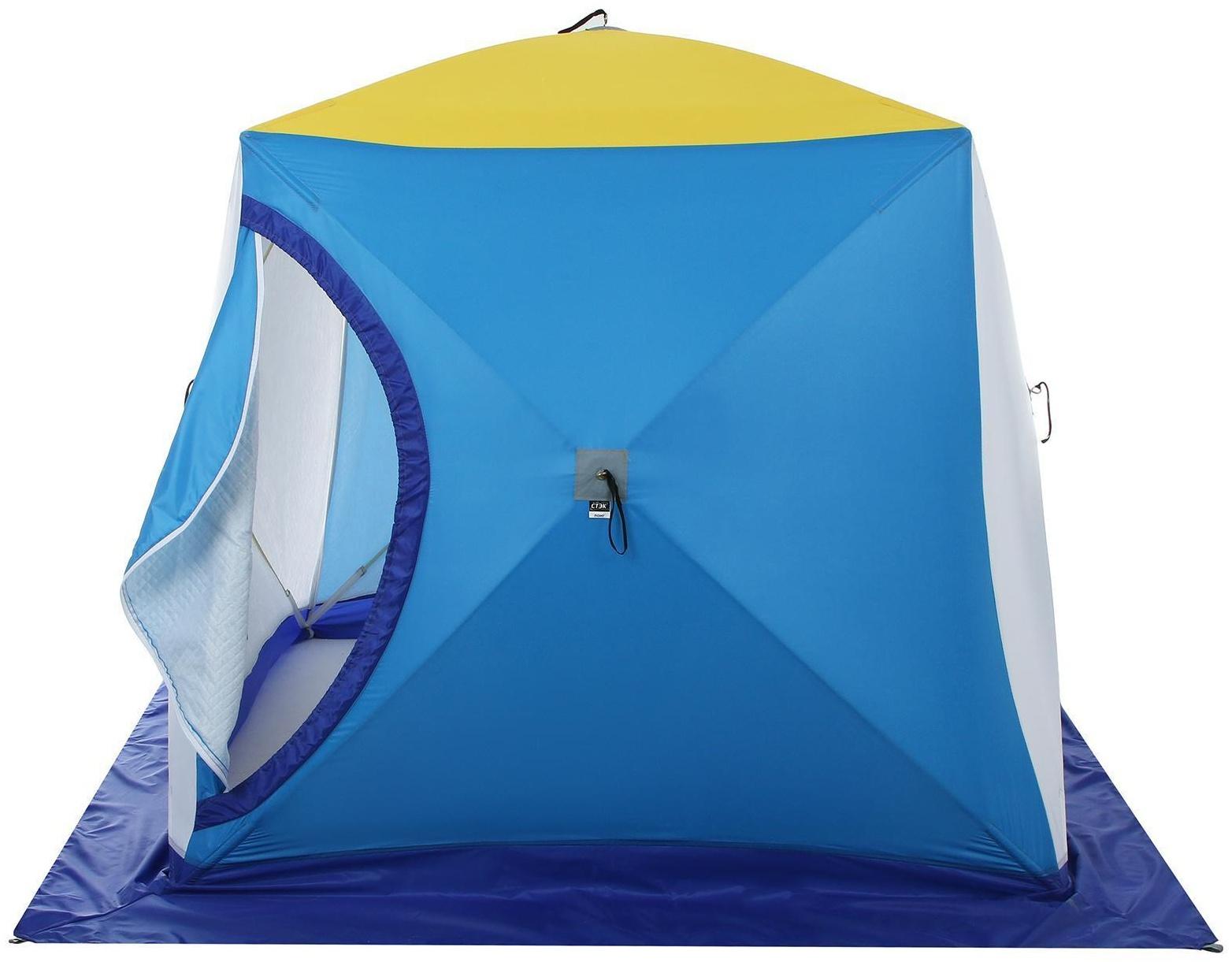 Палатка зимняя «СТЭК» КУБ Long 2-местная, трёхслойная, дышащая