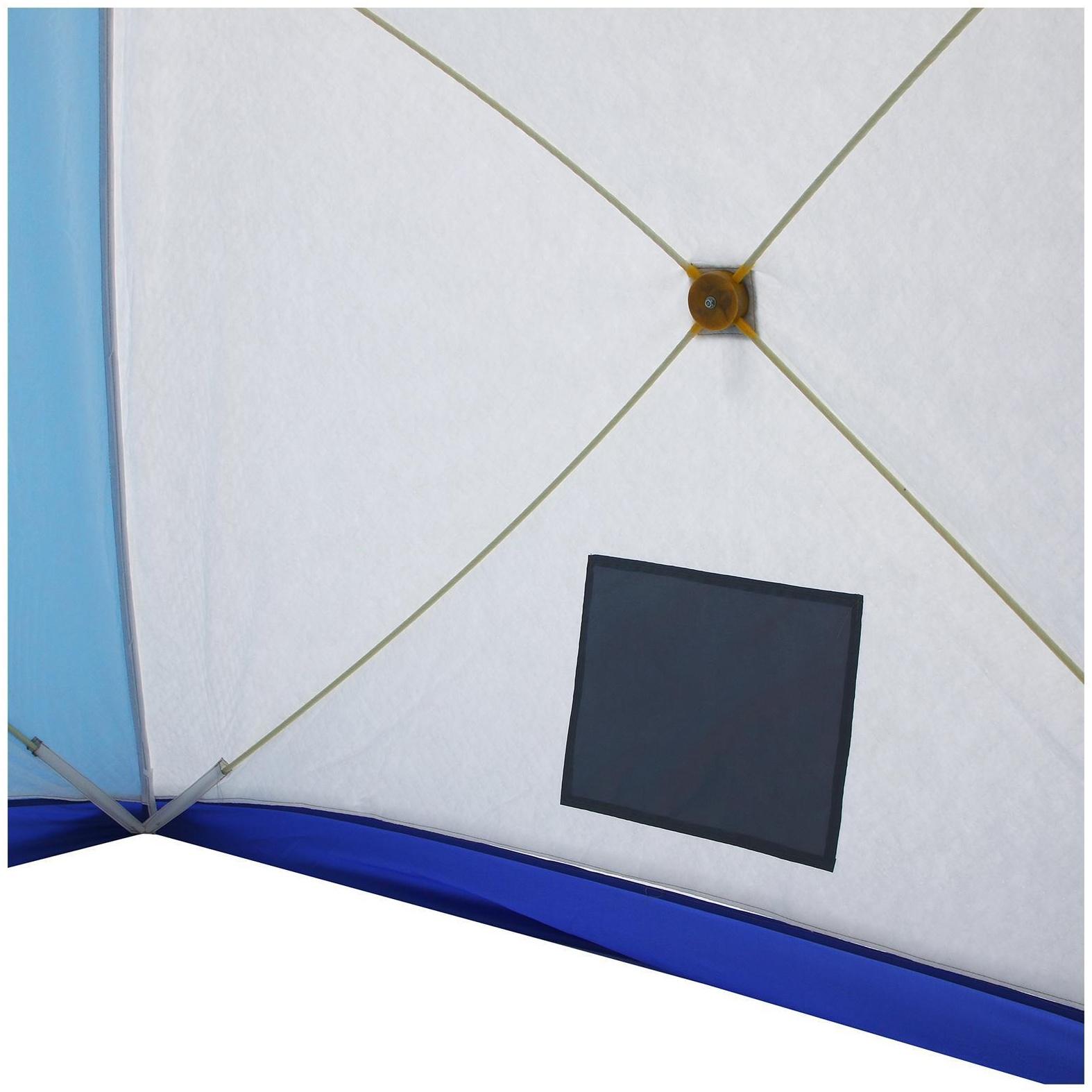 Палатка зимняя «СТЭК» КУБ Long 2-местная, трёхслойная, дышащая