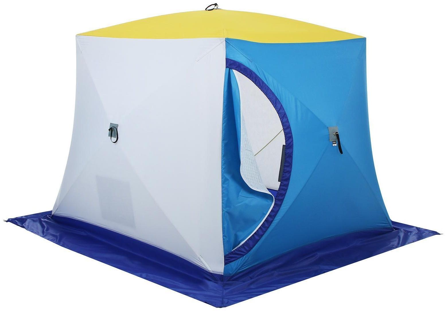 Палатка зимняя «СТЭК» КУБ Long 2-местная, трёхслойная, дышащая