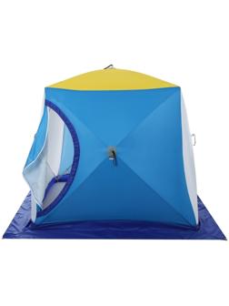 Палатка зимняя «СТЭК» КУБ Long 2-местная, трёхслойная, дышащая