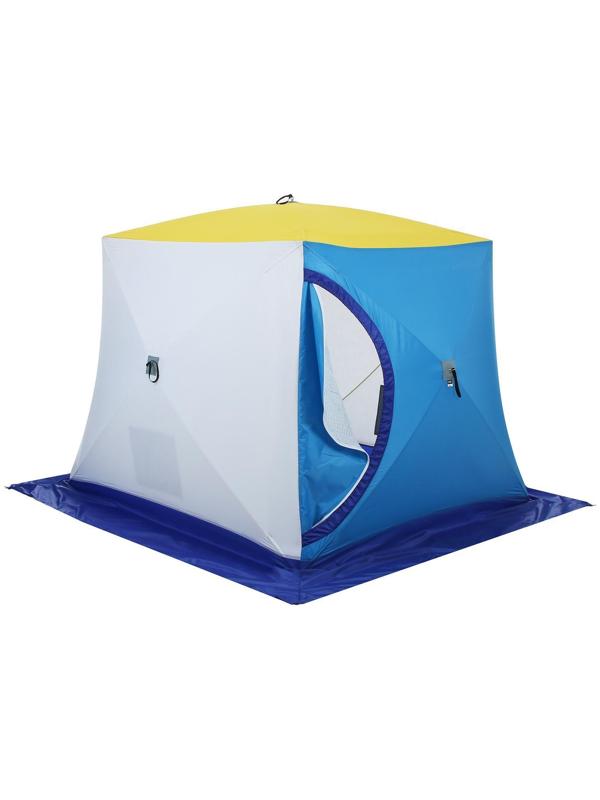 Палатка зимняя «СТЭК» КУБ Long 2-местная, трёхслойная, дышащая