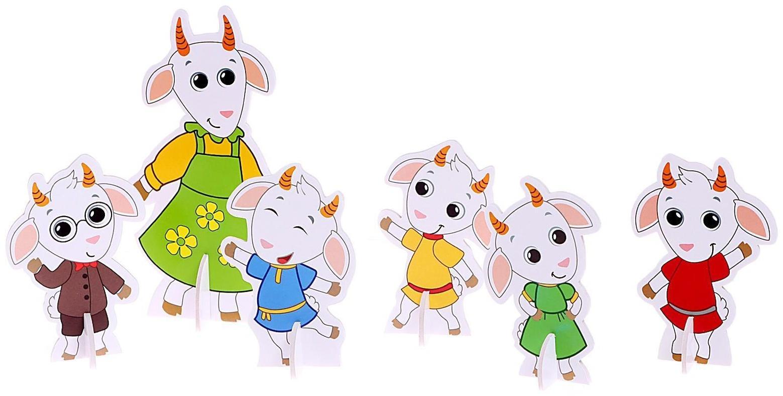 3D конструктор UniCon «Народные сказки, волк и семеро козлят»