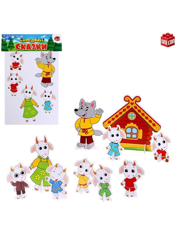 3D конструктор UniCon «Народные сказки, волк и семеро козлят»
