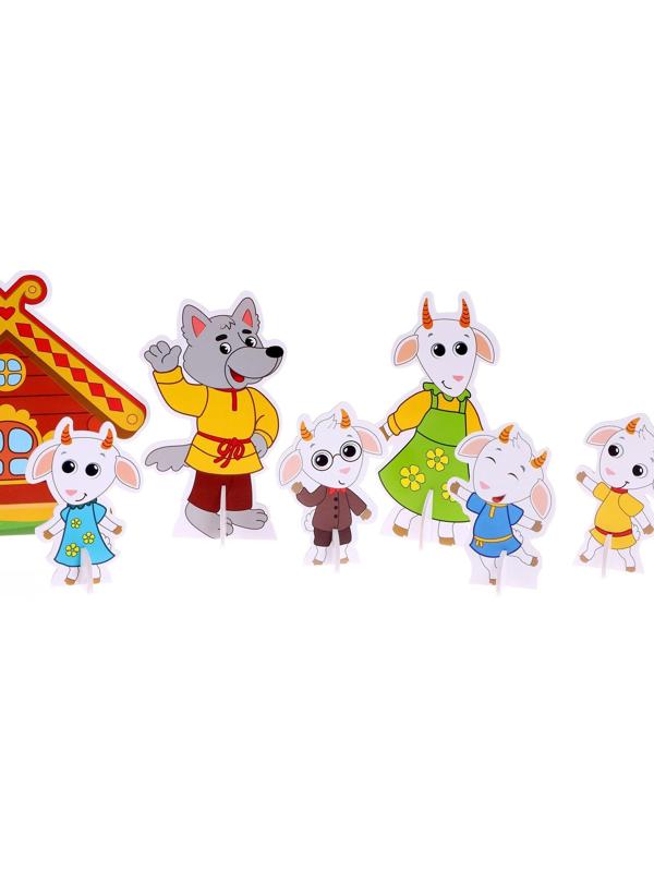 3D конструктор UniCon «Народные сказки, волк и семеро козлят»