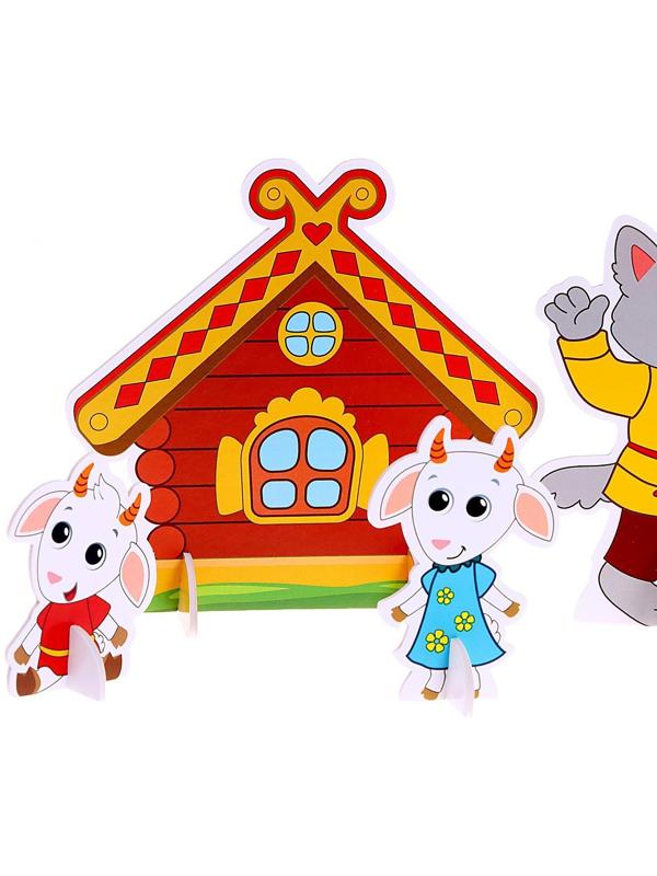 3D конструктор UniCon «Народные сказки, волк и семеро козлят»